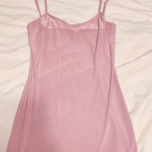 Short silky pink H&M dress